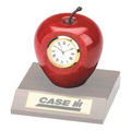 Clock - Genuine Marble Apple Clock